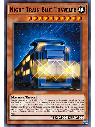 Night Train Blue Traveler - BLZD-EN007 - Super Rare 1st Edition