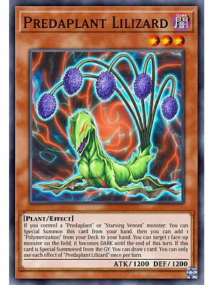 Predaplant Lilizard - BLZD-EN008 - Common 1st Edition