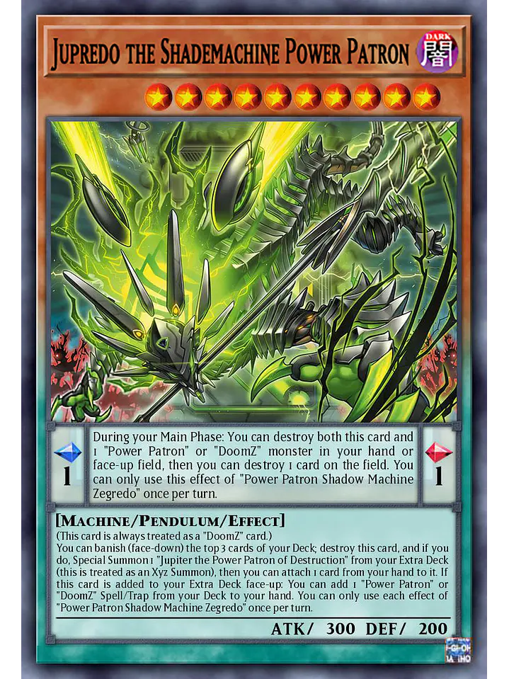 Jupredo the Shademachine Power Patron - BLZD-EN012 - Common 1st Edition 1