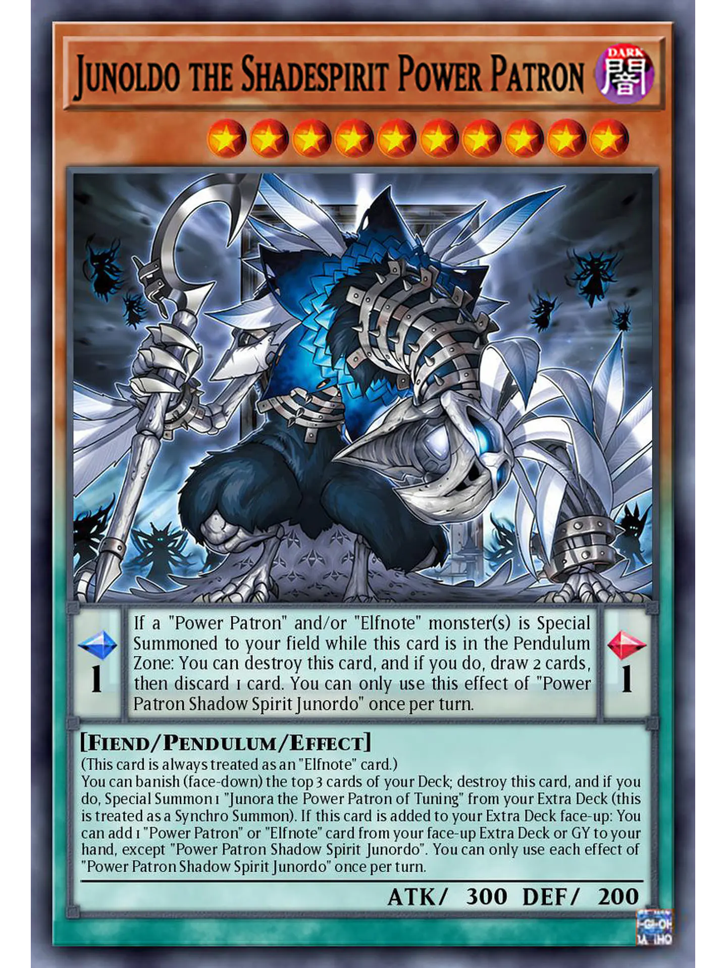 Junoldo the Shadespirit Power Patron - BLZD-EN013 - Ultra Rare 1st Edition 1