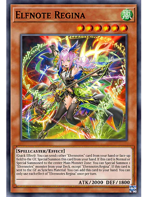 Elfnote Regina - BLZD-EN014 - Secret Rare 1st Edition