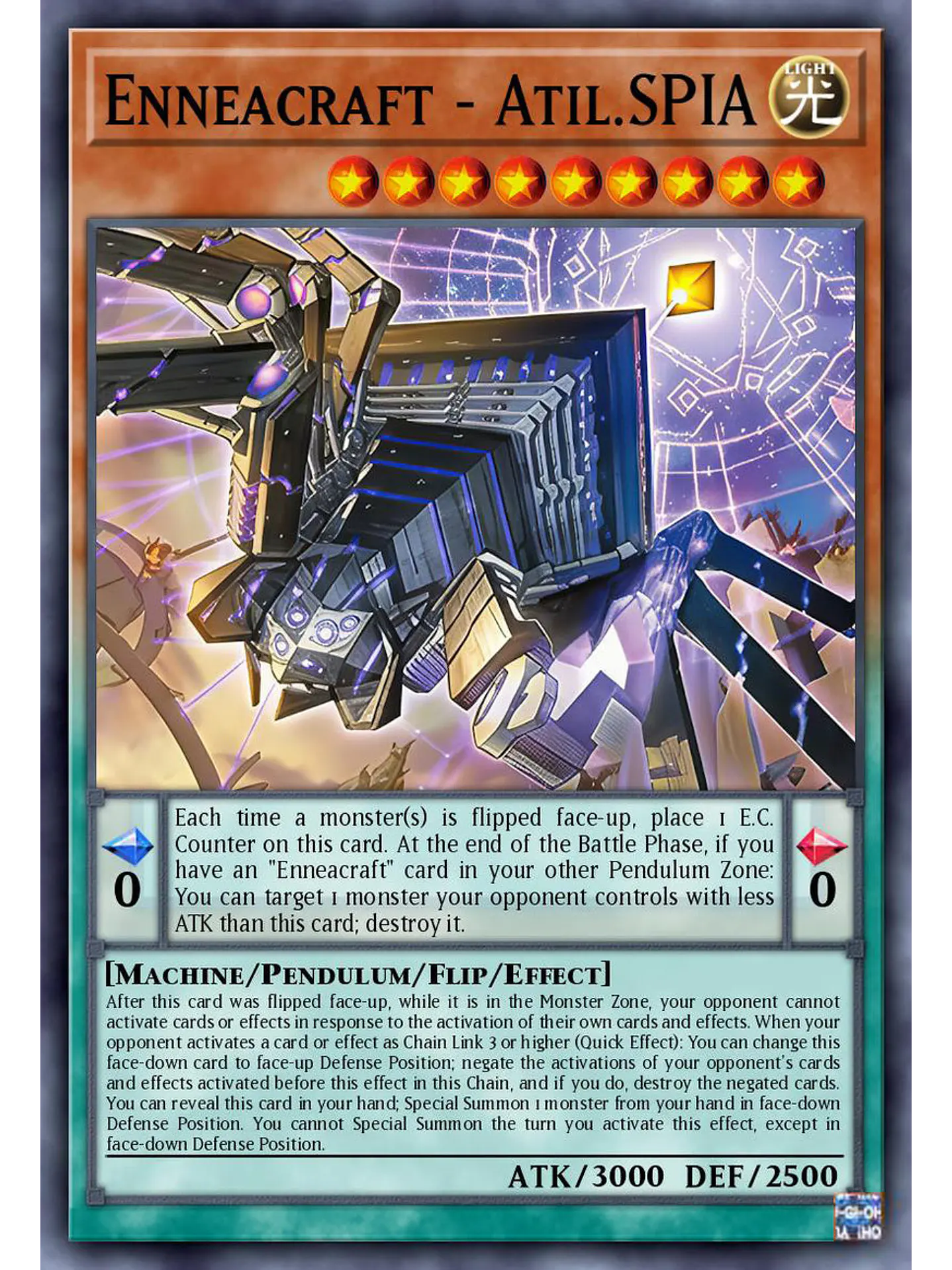 Enneacraft - Atil.SPIA - BLZD-EN020 - Super Rare 1st Edition 1