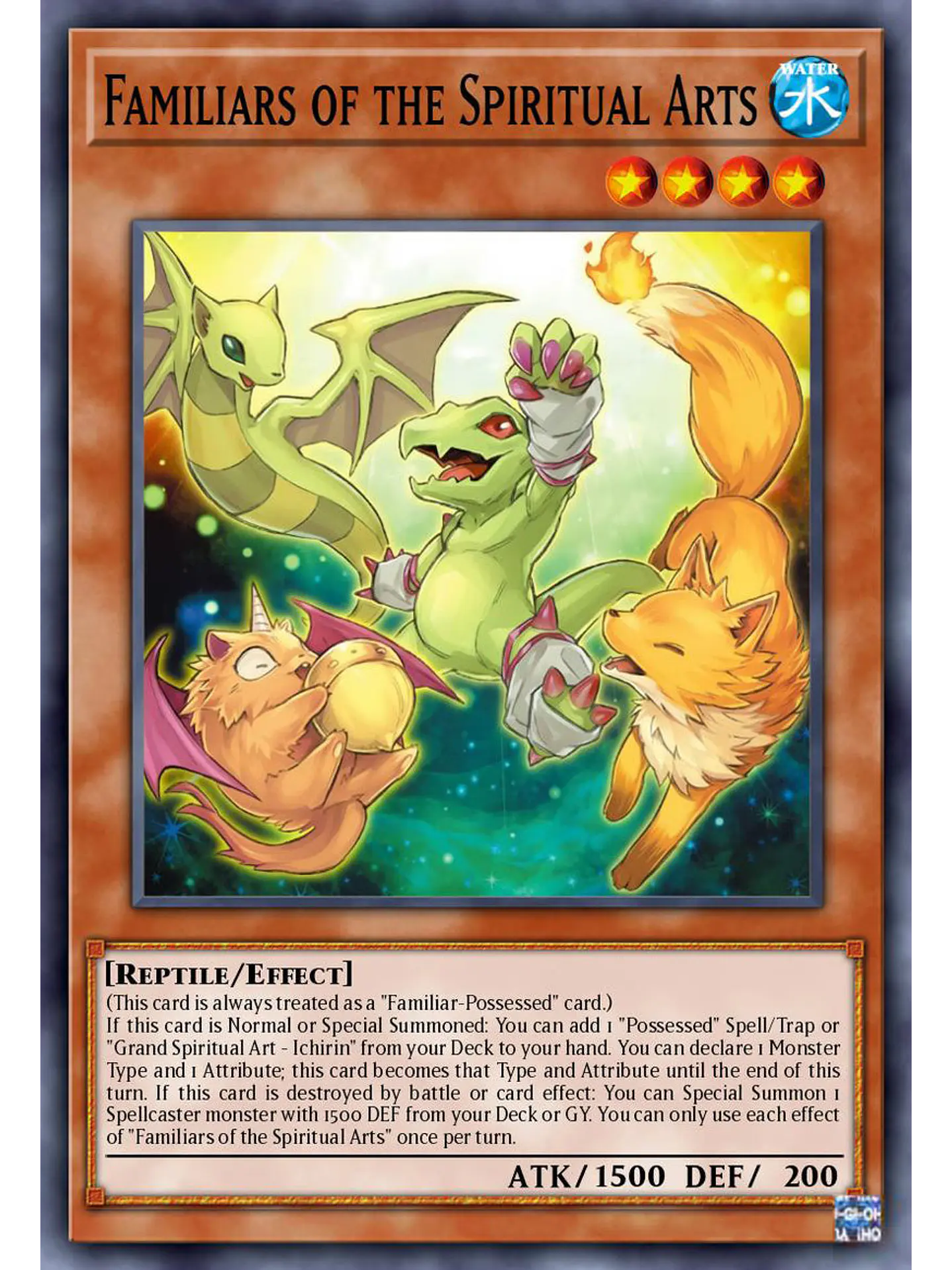 Spiritual Art Familiars - BLZD-EN022 - Common 1st Edition 1