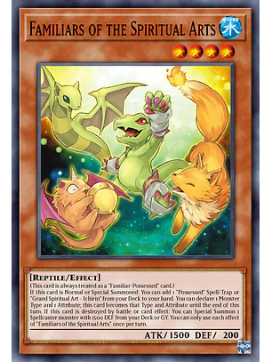 Spiritual Art Familiars - BLZD-EN022 - Common 1st Edition