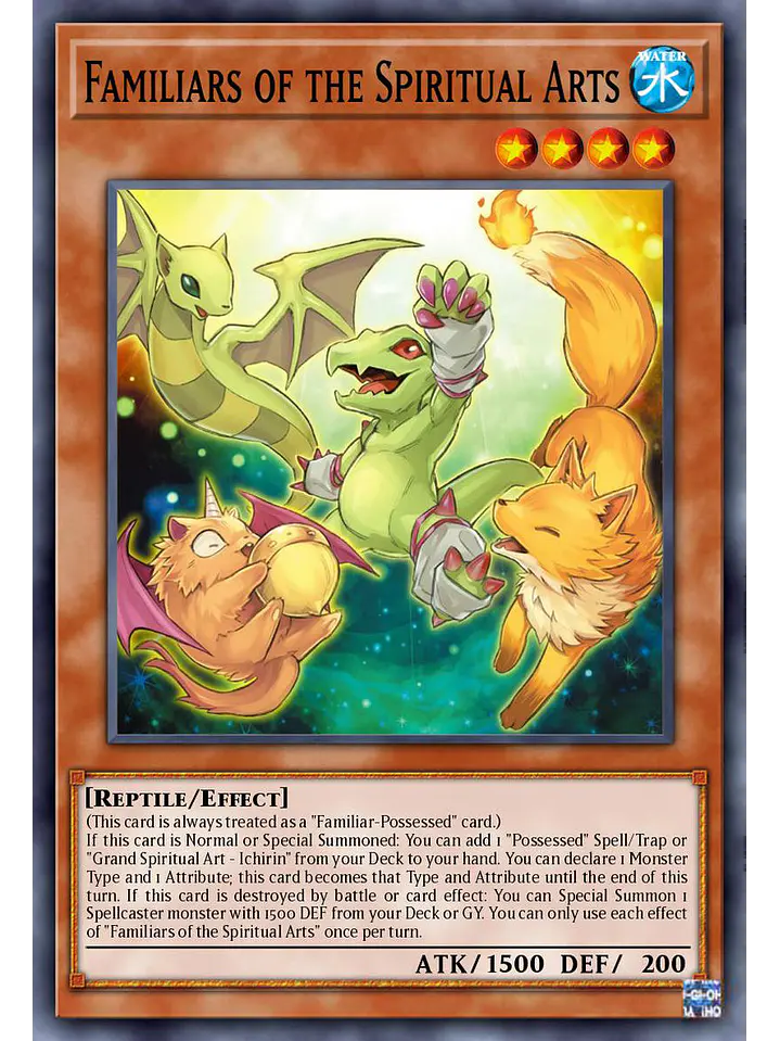 Spiritual Art Familiars - BLZD-EN022 - Common 1st Edition 1