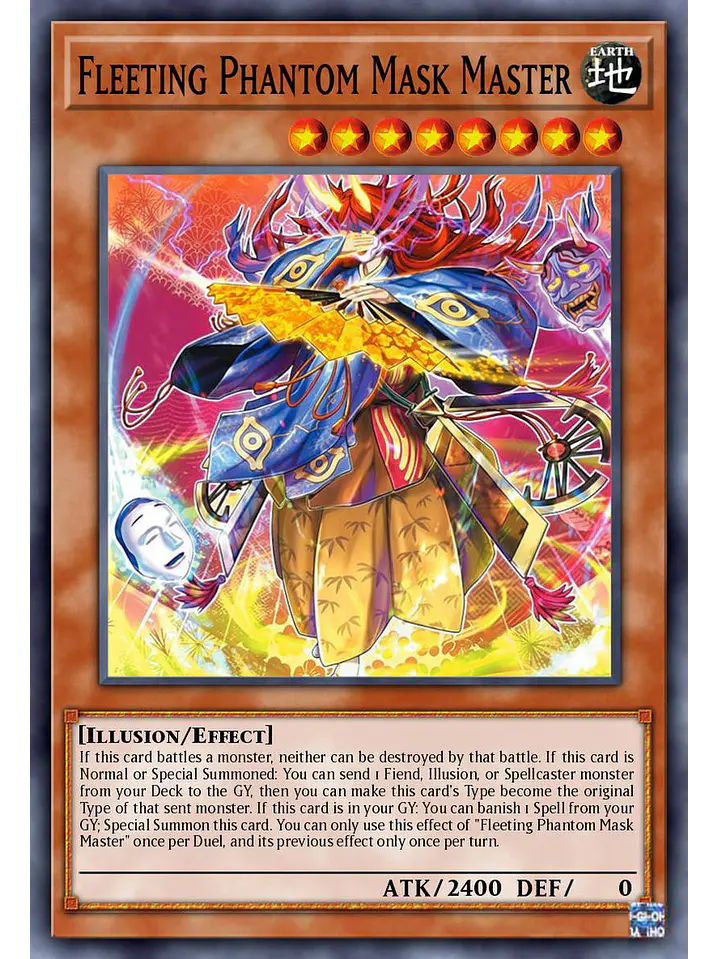 Fleeting Phantom Mask Master - BLZD-EN023 - Common 1st Edition 1
