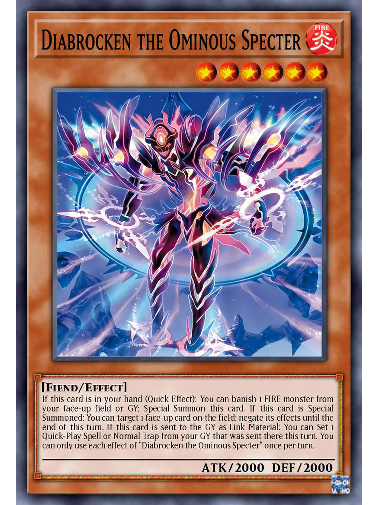 Diabrocken the Ominous Specter - BLZD-EN025 - Common 1st Edition 1