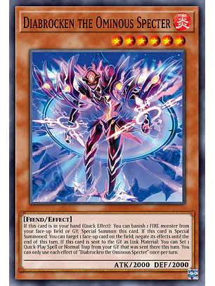 Diabrocken the Ominous Specter - BLZD-EN025 - Common 1st Edition