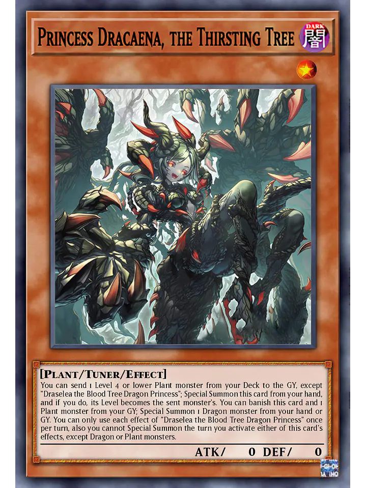 Princess Dracaena, the Thirsting Tree - BLZD-EN027 - Secret Rare 1st Edition 1