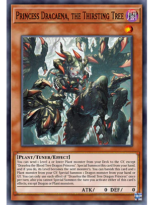 Princess Dracaena, the Thirsting Tree - BLZD-EN027 - Starlight Rare 1st Edition