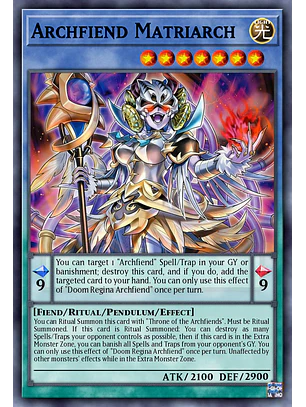 Archfiend Matriarch - BLZD-EN030 - Common 1st Edition