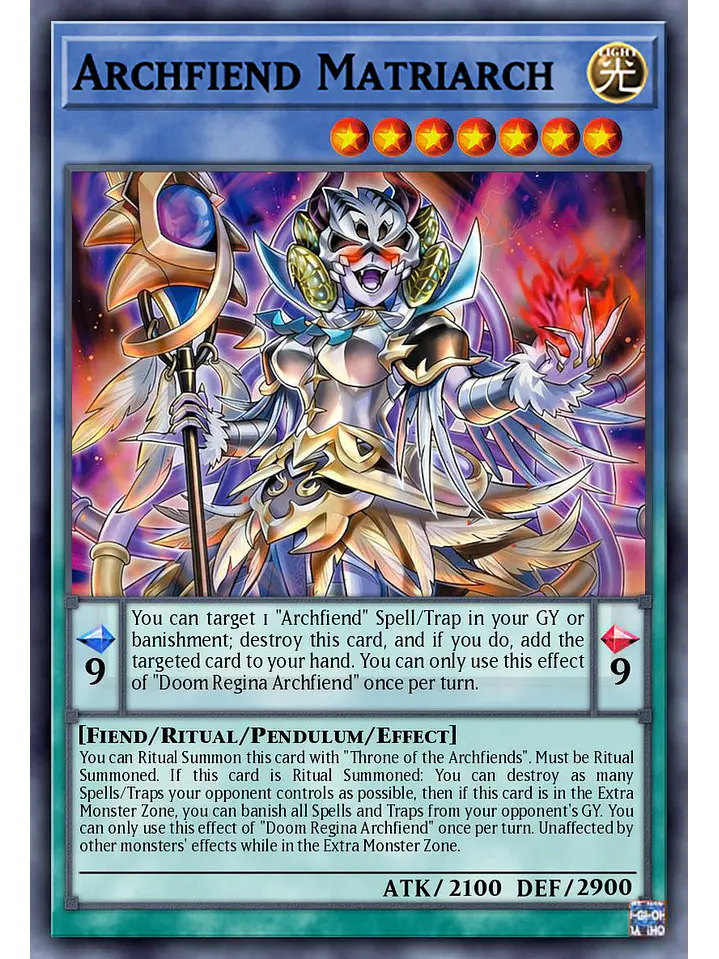 Archfiend Matriarch - BLZD-EN030 - Common 1st Edition 1