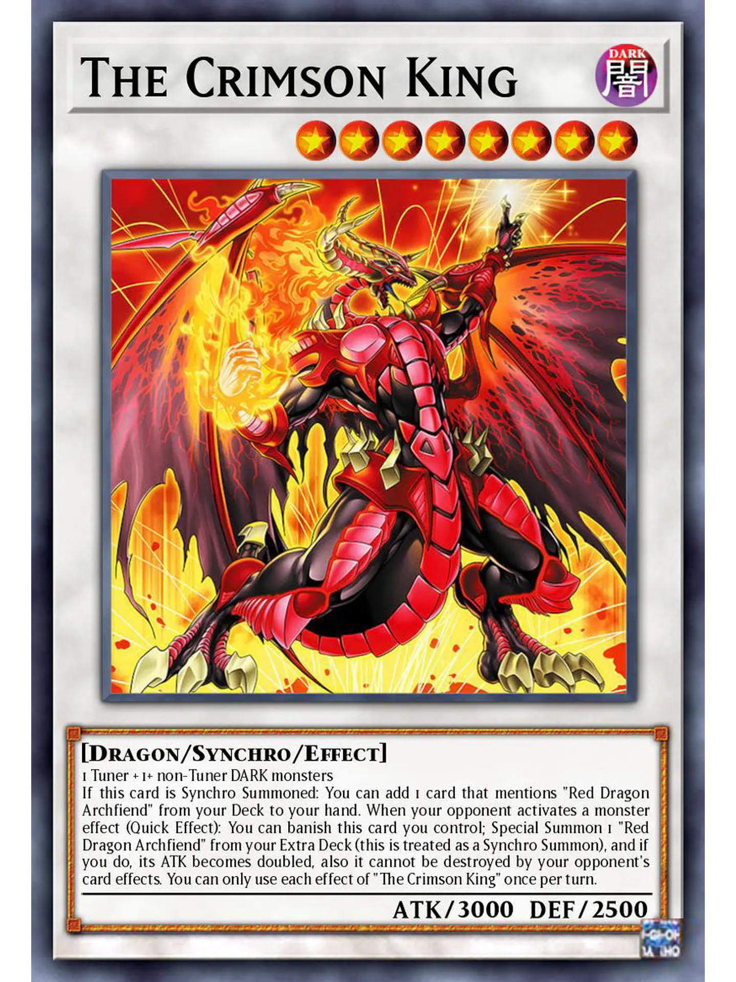 The Crimson King - BLZD-EN036 - Secret Rare 1st Edition 1