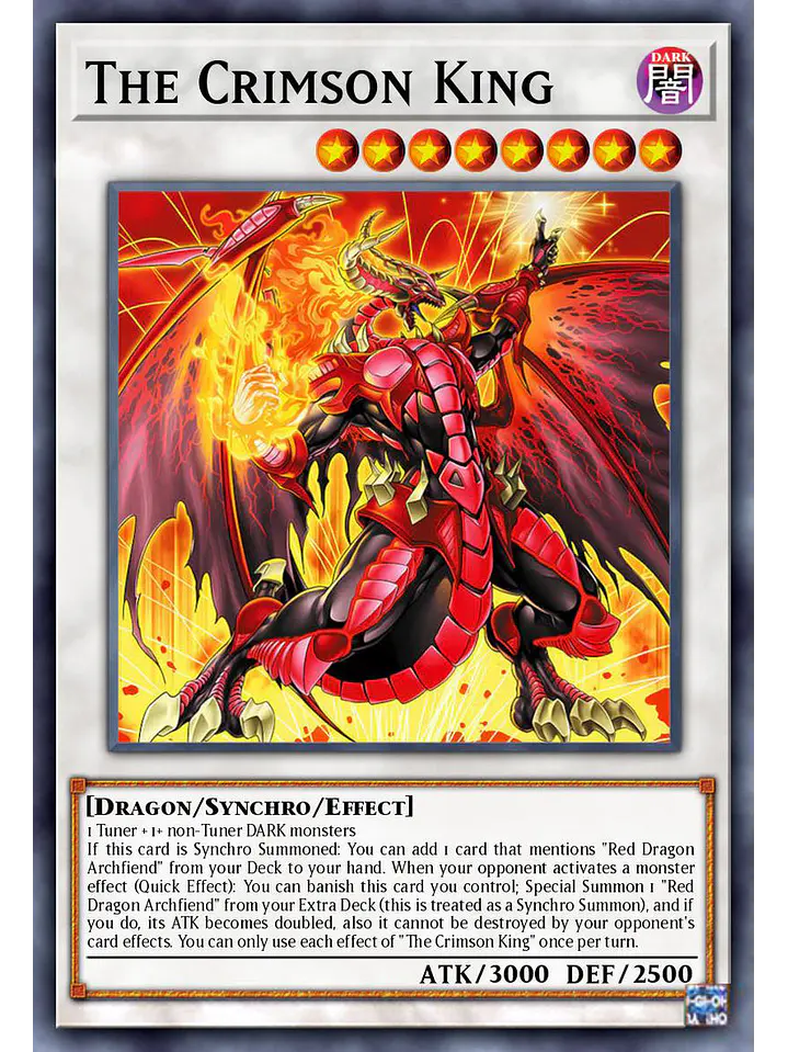 The Crimson King - BLZD-EN036 - Secret Rare 1st Edition 1