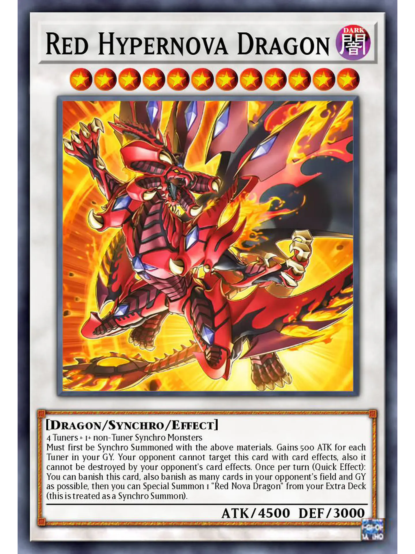Red Hypernova Dragon - BLZD-EN038 - Super Rare 1st Edition 1
