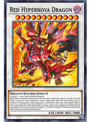 Red Hypernova Dragon - BLZD-EN038 - Super Rare 1st Edition