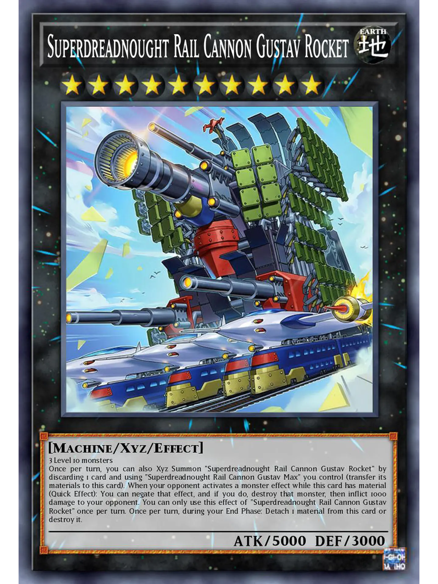 Superdreadnought Rail Cannon Gustav Rocket - BLZD-EN043 - Ultra Rare 1st Edition 1