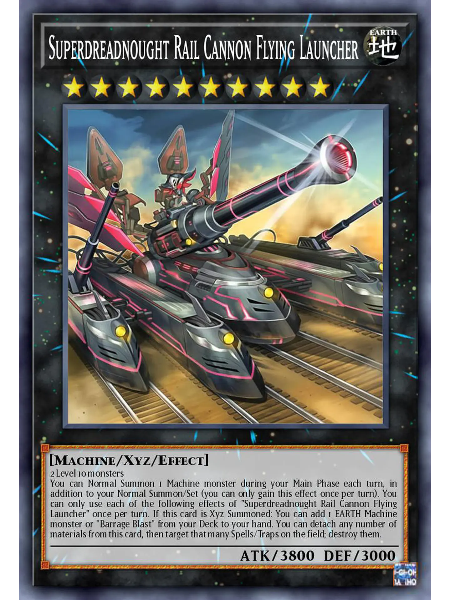 Superdreadnought Rail Cannon Flying Launcher - BLZD-EN044 - Starlight Rare 1st Edition 1