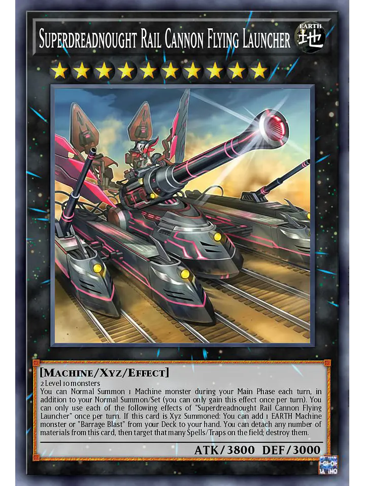 Superdreadnought Rail Cannon Flying Launcher - BLZD-EN044 - Starlight Rare 1st Edition 1