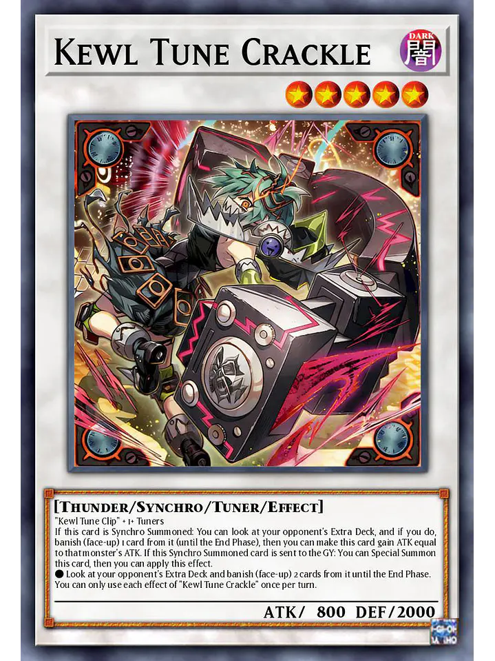 Kewl Tune Crackle - BLZD-EN041 - Starlight Rare 1st Edition 1