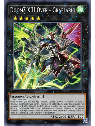 DoomZ XIII Over - Graflareio - BLZD-EN045 - Ultra Rare 1st Edition