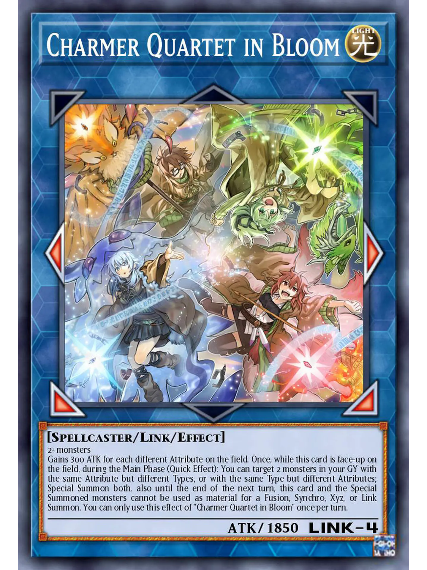 Charmer Quartet in Bloom - BLZD-EN050 - Starlight Rare 1st Edition 1