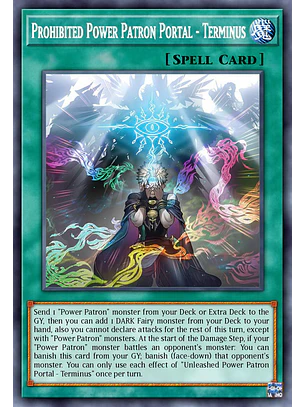 Prohibited Power Patron Portal - Terminus - BLZD-EN056 - Super Rare 1st Edition