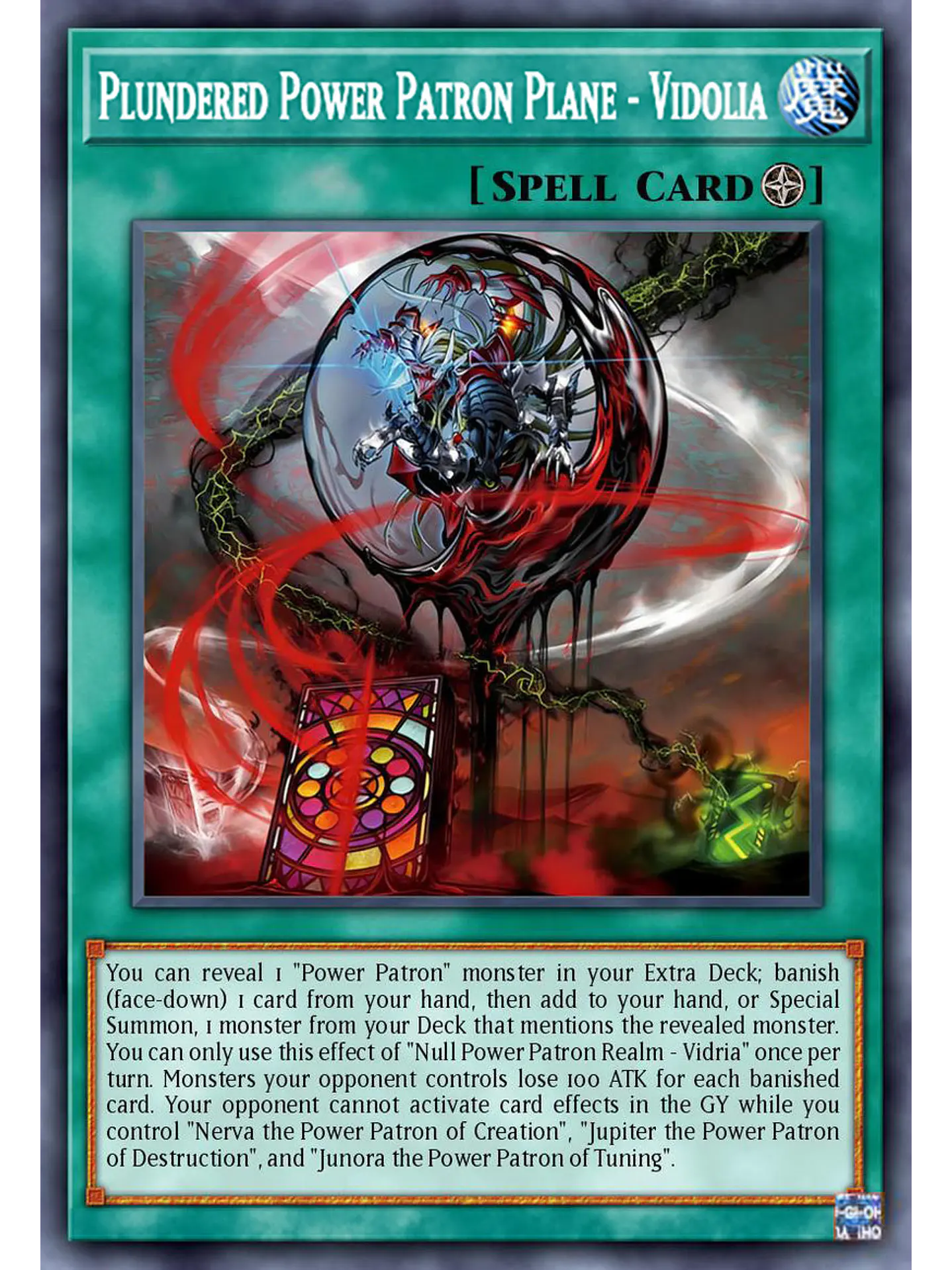 Plundered Power Patron Plane - Vidolia - BLZD-EN057 - Super Rare 1st Edition 1