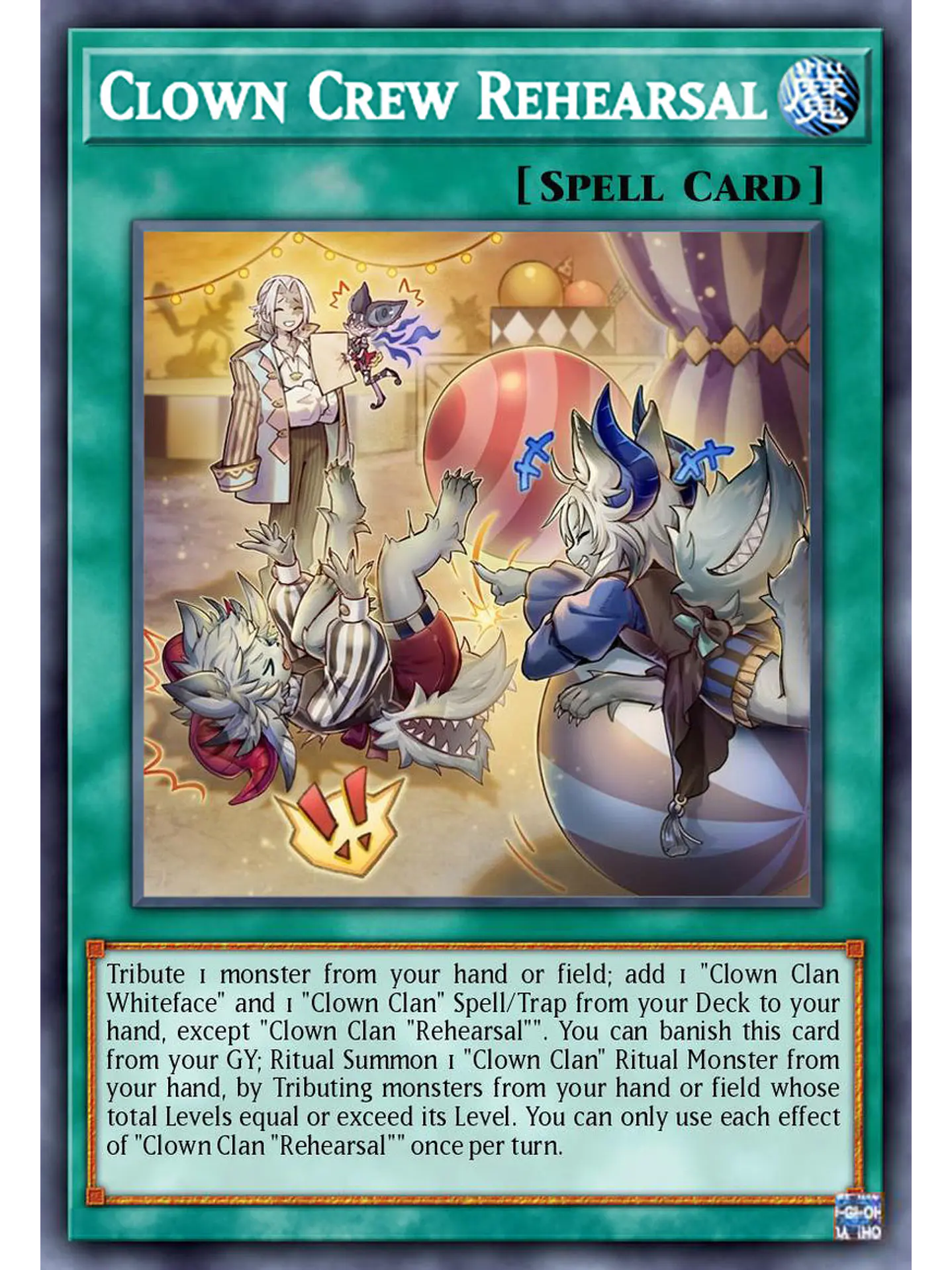 Clown Crew Rehearsal - BLZD-EN059 - Super Rare 1st Edition 1