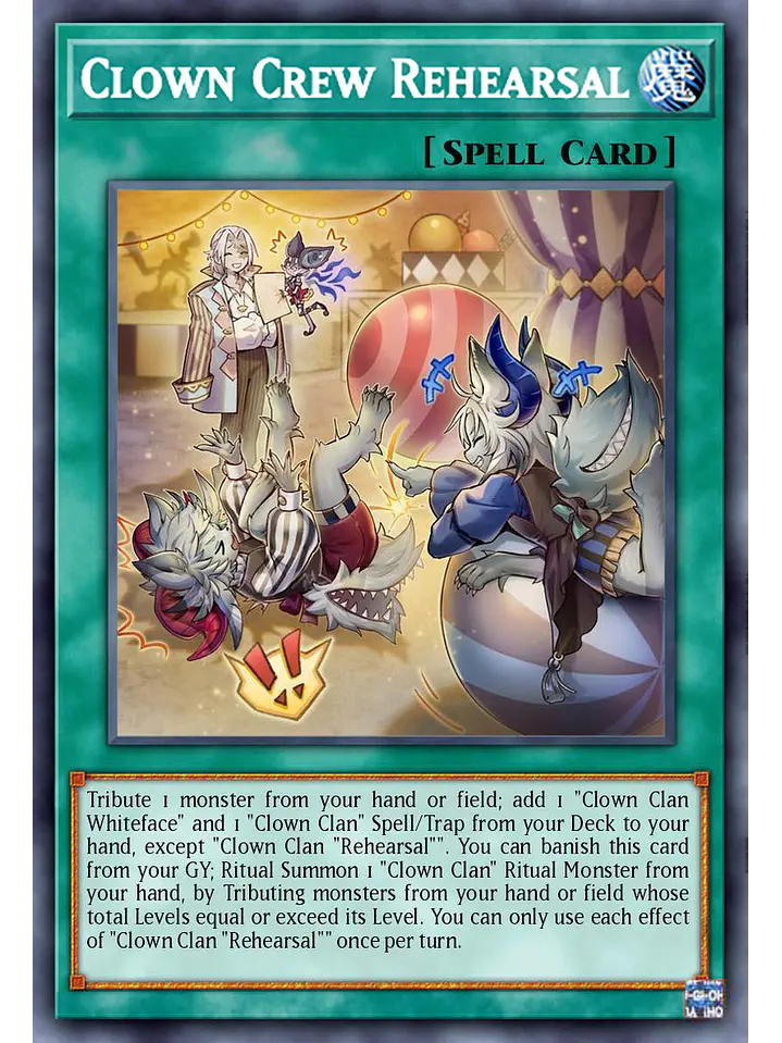 Clown Crew Rehearsal - BLZD-EN059 - Super Rare 1st Edition 1