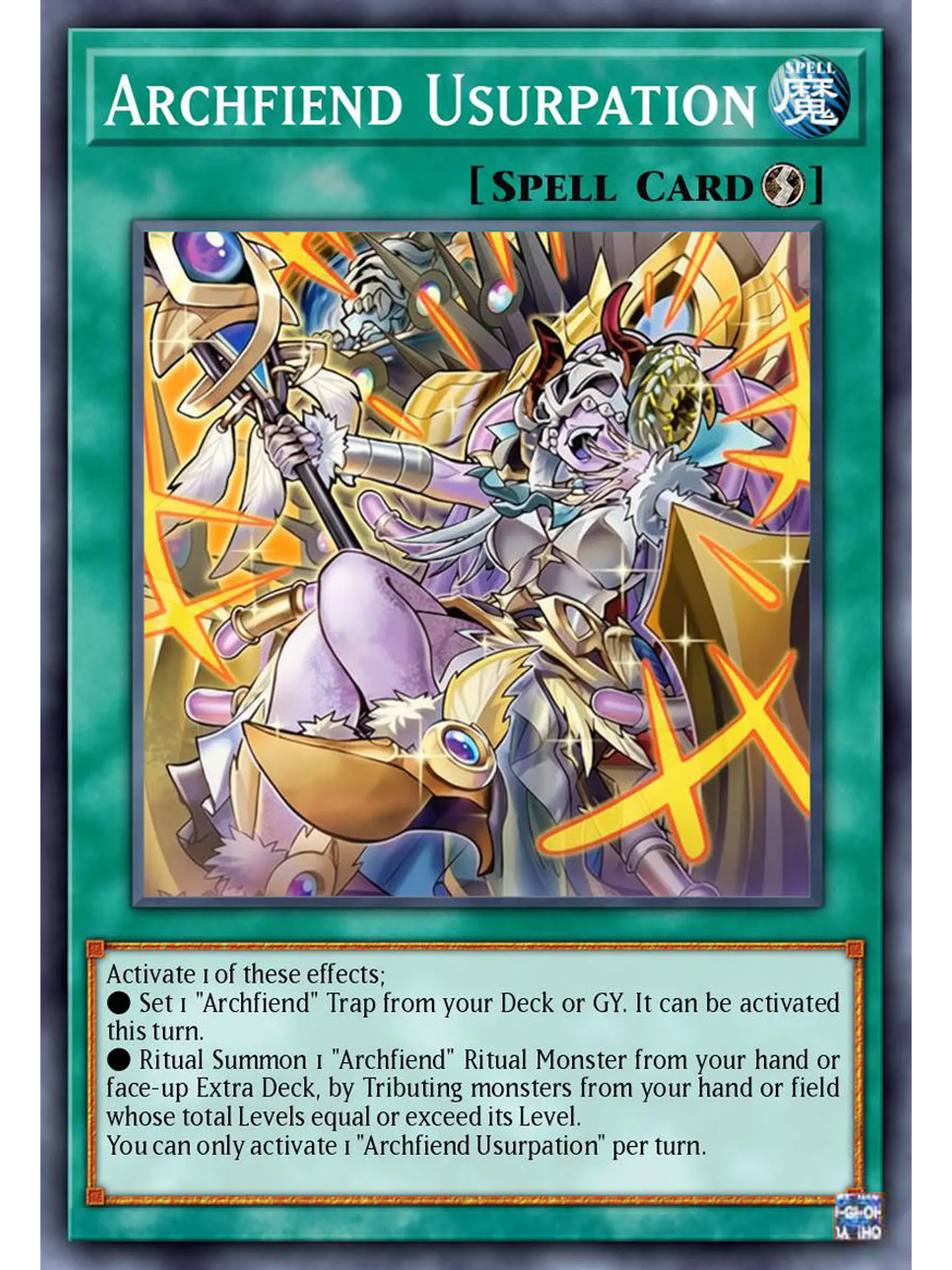 Archfiend's Usurpation - BLZD-EN067 - Common 1st Edition 1