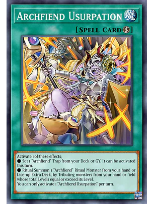 Archfiend's Usurpation - BLZD-EN067 - Common 1st Edition