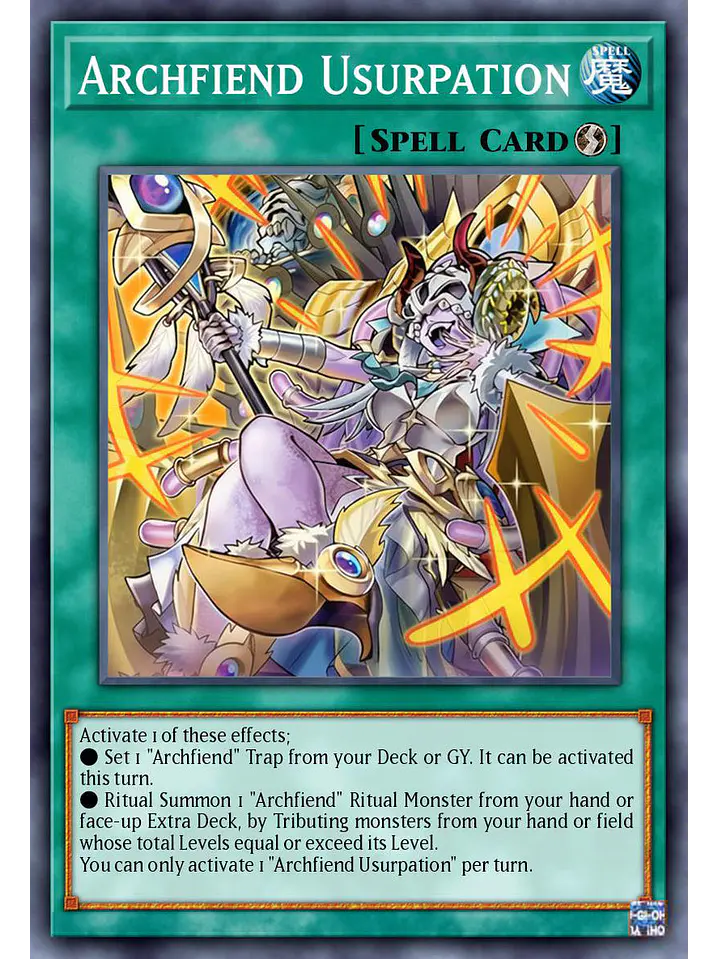 Archfiend's Usurpation - BLZD-EN067 - Common 1st Edition 1