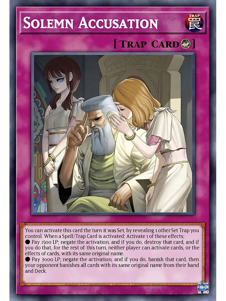 Solemn Accusation - BLZD-EN079 - Secret Rare 1st Edition 1