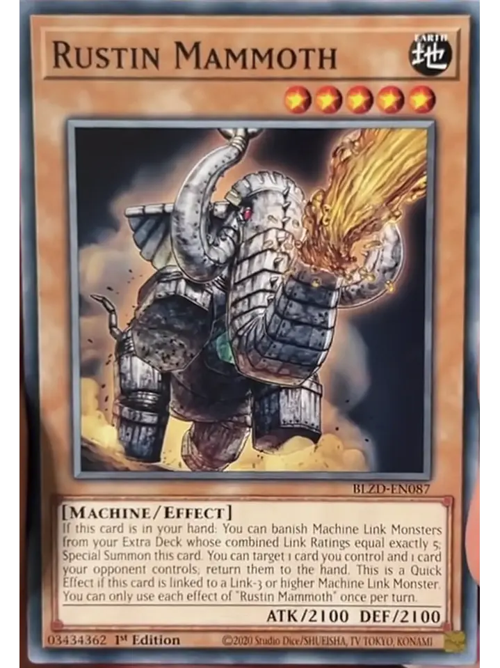 Rustin Mammoth - BLZD-EN087 - Common 1st Edition 1