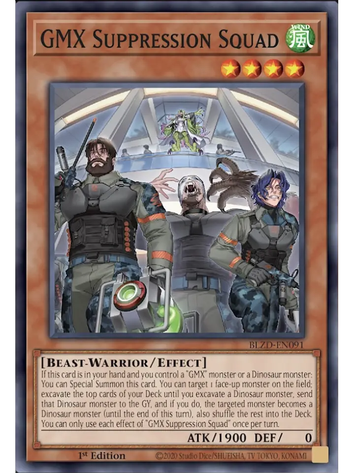 GMX Suppression Squad - BLZD-EN091 - Common 1st Edition 1
