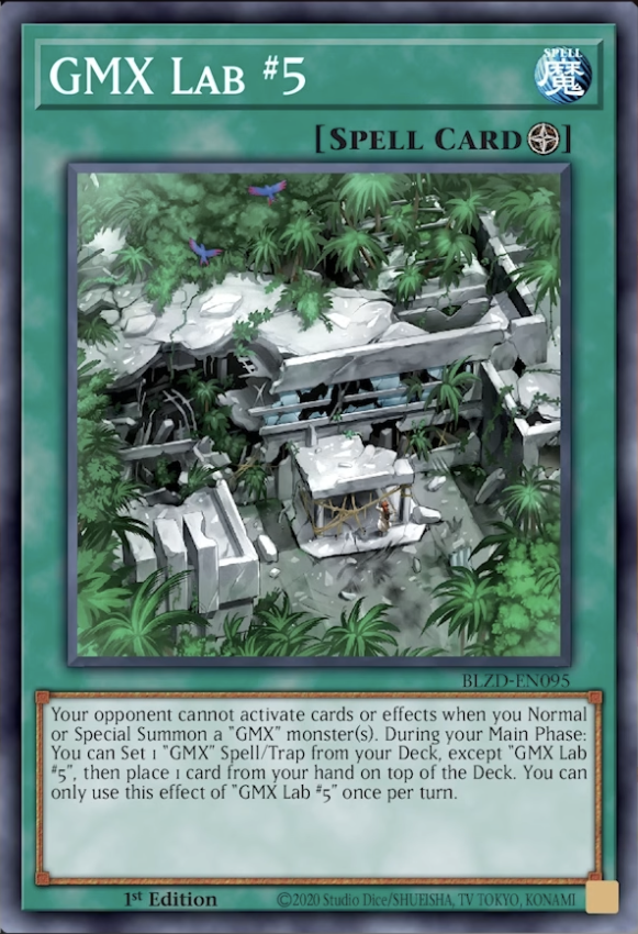 GMX Lab #5 - BLZD-EN095 - Super Rare 1st Edition