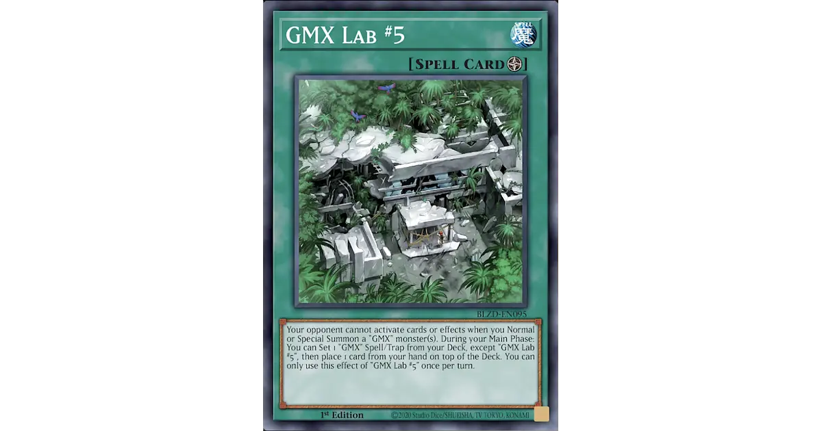 GMX Lab #5 - BLZD-EN095 - Super Rare 1st Edition