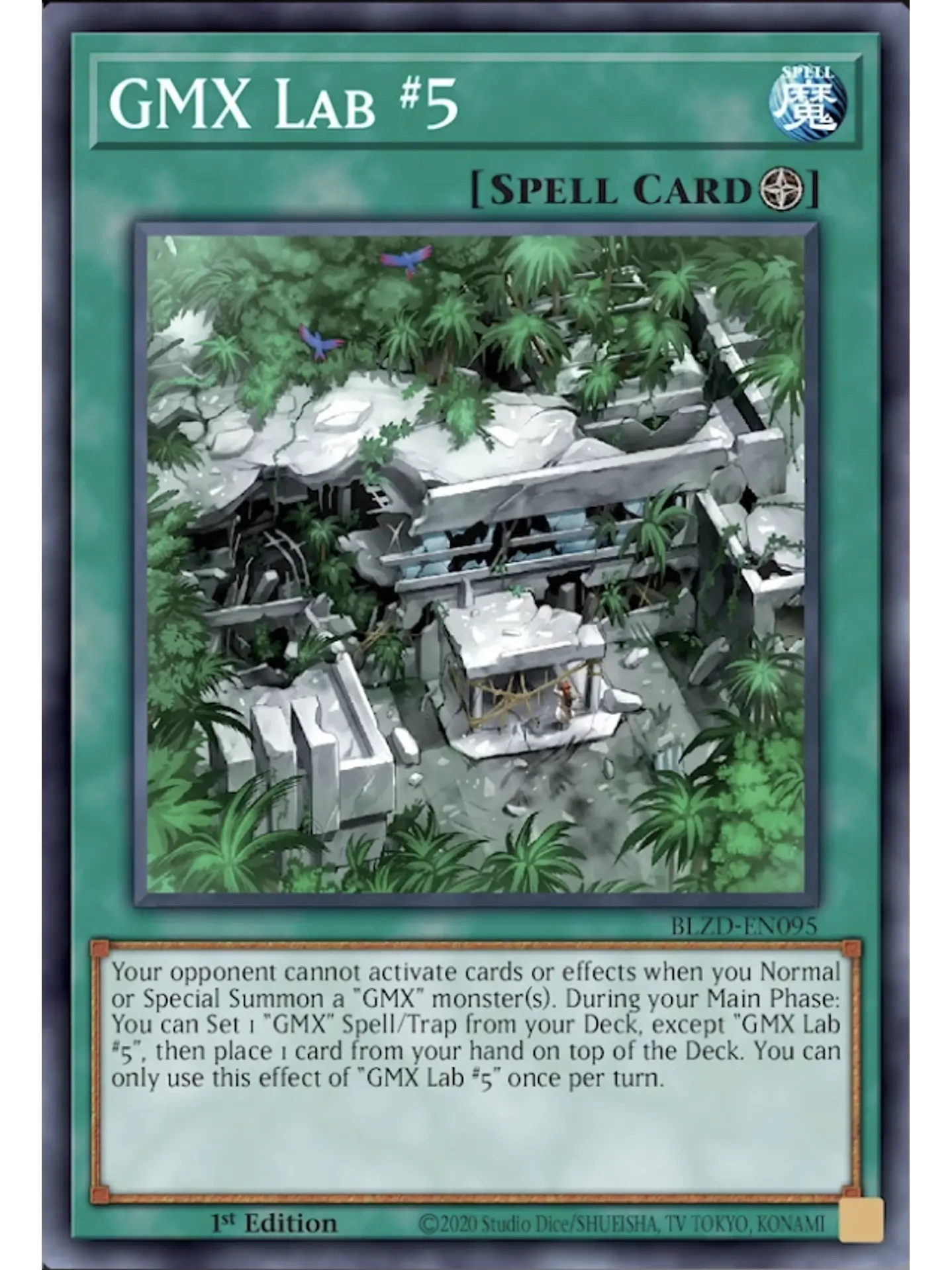 GMX Lab #5 - BLZD-EN095 - Super Rare 1st Edition 1