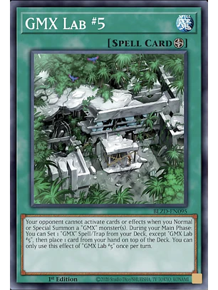 GMX Lab #5 - BLZD-EN095 - Super Rare 1st Edition