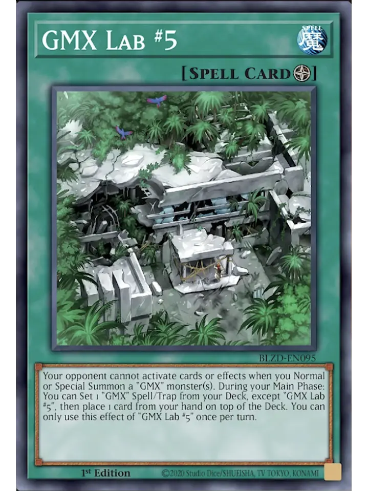 GMX Lab #5 - BLZD-EN095 - Super Rare 1st Edition 1