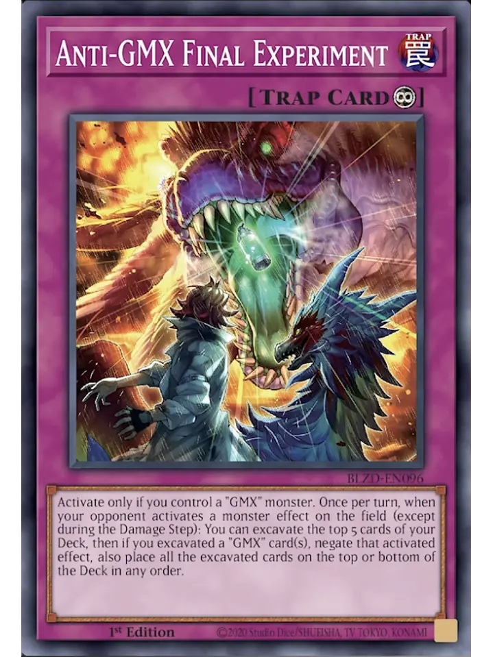 Anti-GMX Final Experiment - BLZD-EN096 - Super Rare 1st Edition 1