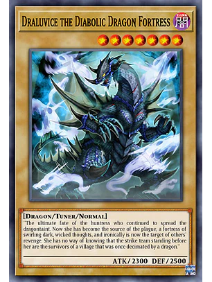 Draluvice the Diabolic Dragon Fortress - BLZD-EN097 - Common 1st Edition