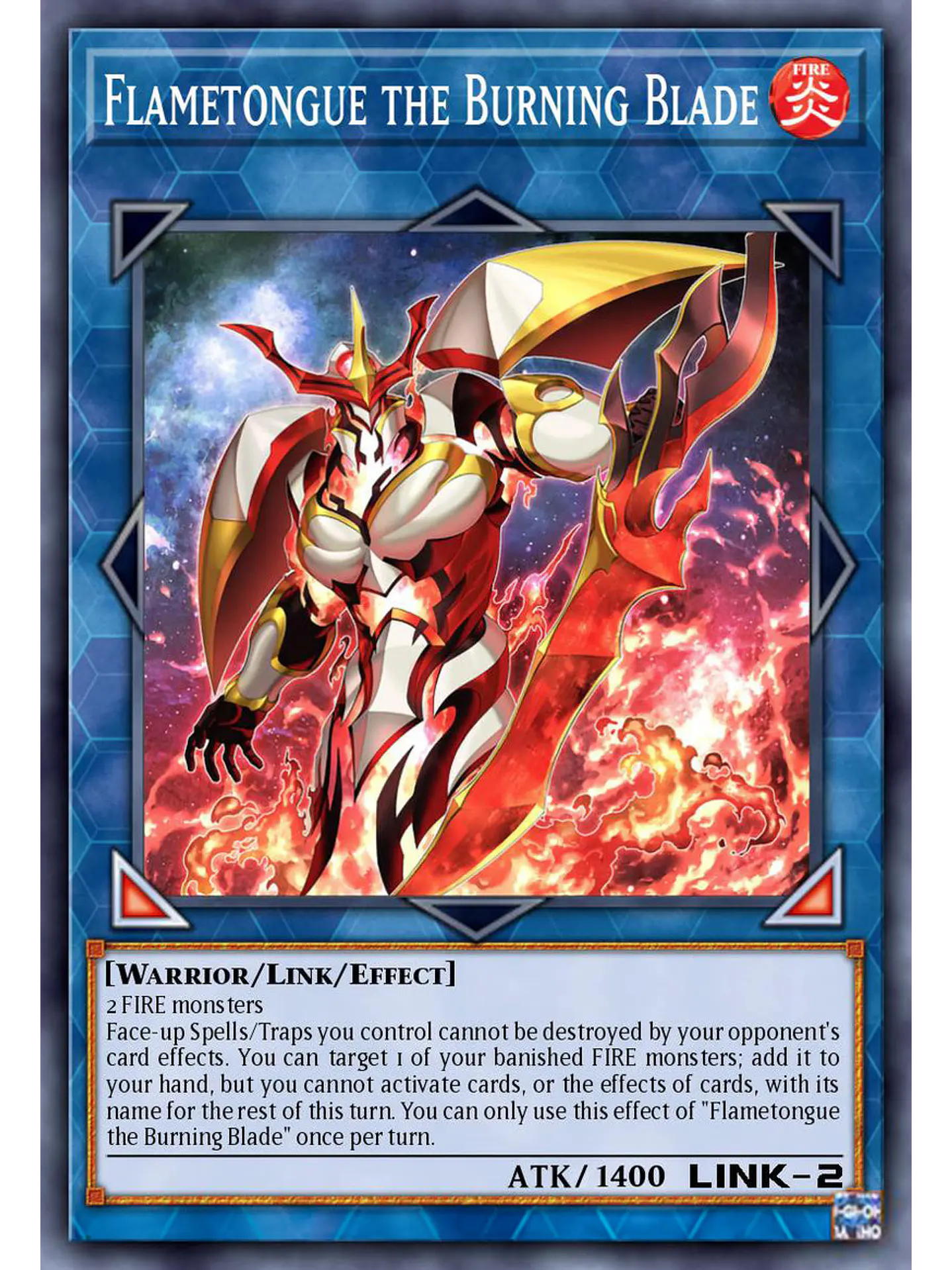 Flametongue the Burning Blade - BLZD-EN099 - Super Rare 1st Edition 1