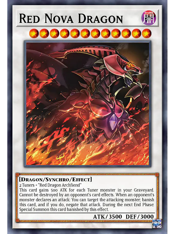 Red Nova Dragon - BLZD-EN101 - Starlight Rare 1st Edition 1