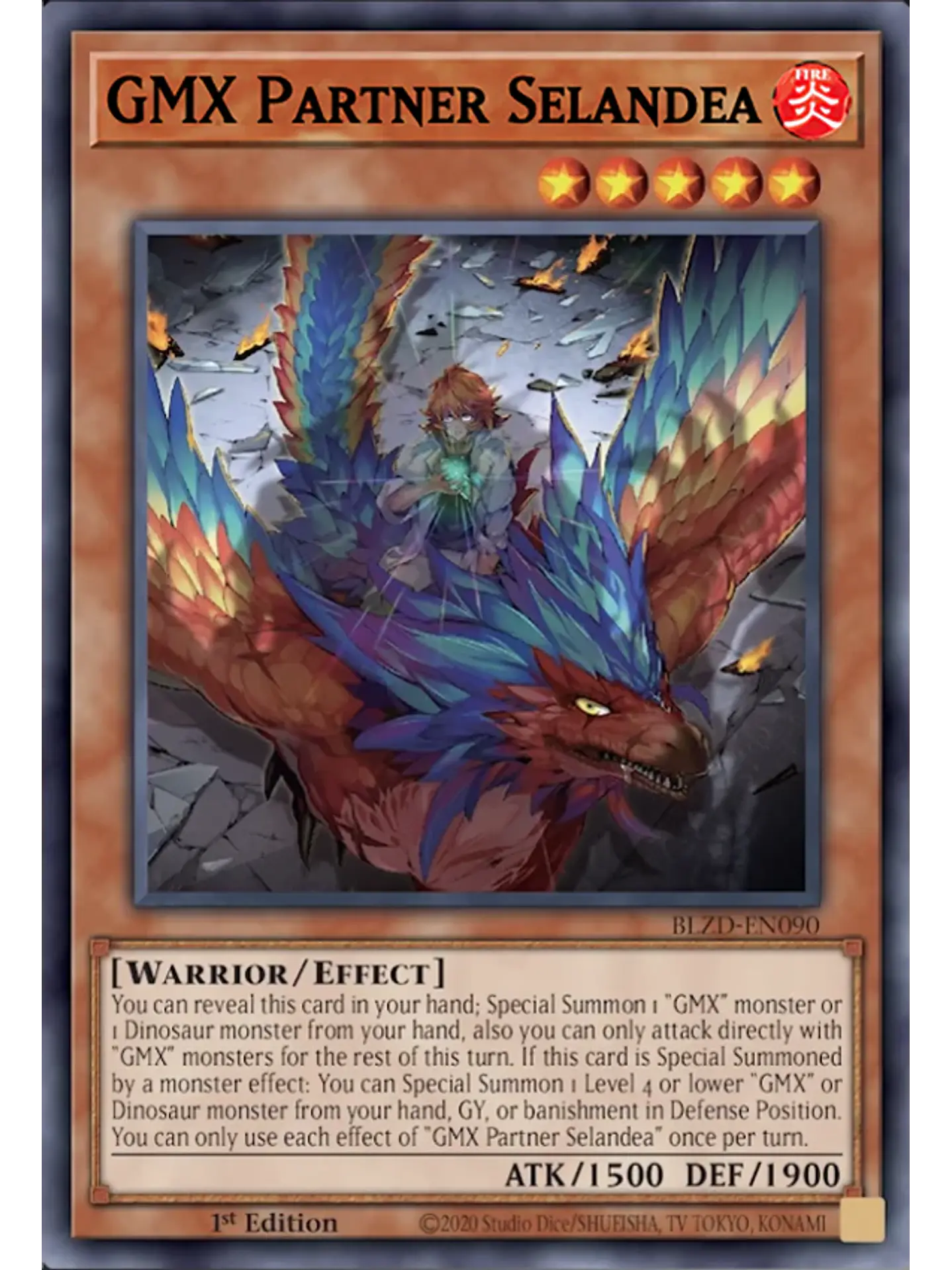 GMX Partner Selandea - BLZD-EN090 - Starlight Rare 1st Edition 1