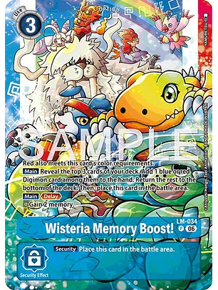 LM-034 (Alternate Art) Wisteria Memory Boost!