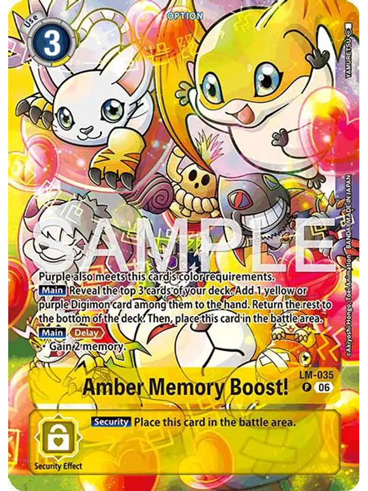 LM-035 (Alternate Art) Amber Memory Boost! 1