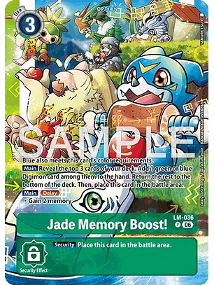 LM-036 (Alternate Art) Jade Memory Boost!