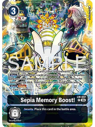 LM-037 (Alternate Art) Sepia Memory Boost!